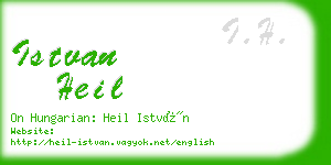 istvan heil business card